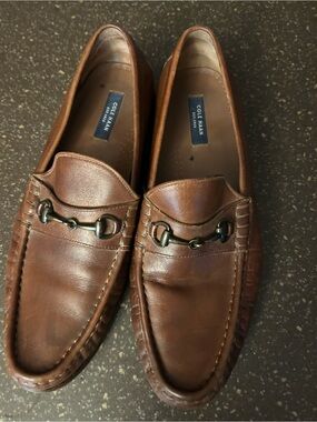 Cole Haan Brown Leather Bit Loafers